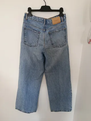 Pantalón vaquero ancho azul