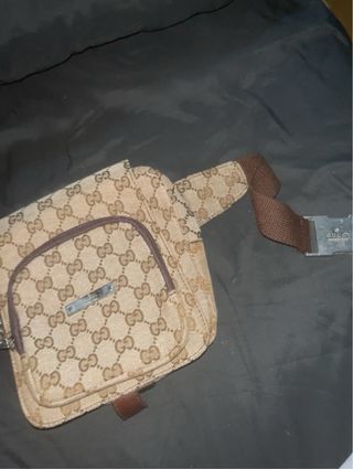 Riñonera Gucci Beige y Marrón