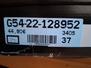 Zapatos tacón terciopelo negro T.37
