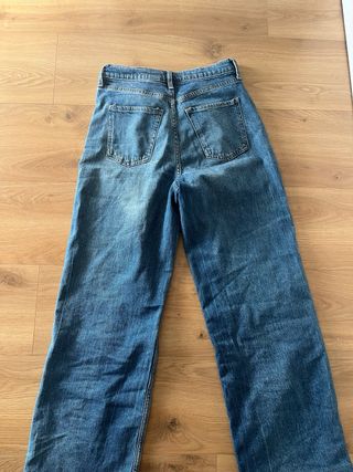 Pantalón vaquero ancho azul T. XXS/164