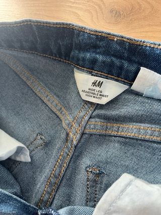 Pantalón vaquero ancho azul T. XXS/164