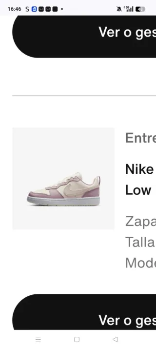 Zapatillas Nike Low niña talla 38