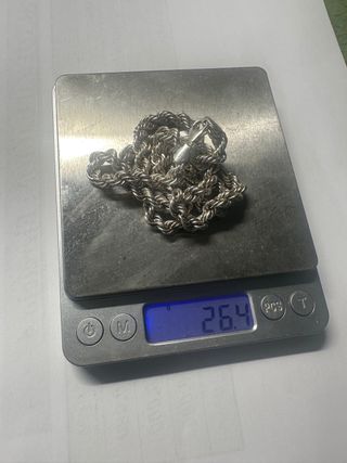 Cadena Cordón Plata de Ley 60cm