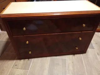 Mueble modular 2 puertas cristal madera