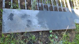 Puerta de hierro para parcela. 3.6m de ancho.