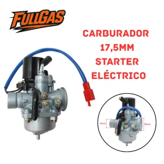 CARBURADOR 17,5MM CON STARTER ELÉCTRICO MINARELLI