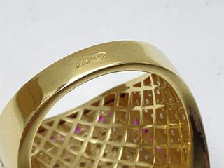 anillo oro 18k con piedra con diamante