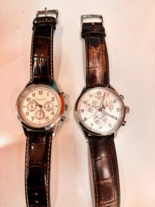 Relojes Tissot y Massimo Dutti Marrones