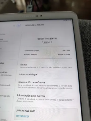 Samsung Galaxy Tab A6 Blanca