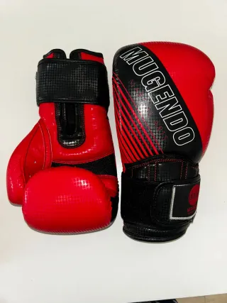 Guantes de boxeo rojos