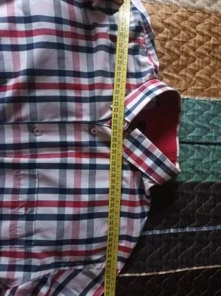 Camisa Hombre XXL Cuadros Azul Rojo Blanco HP