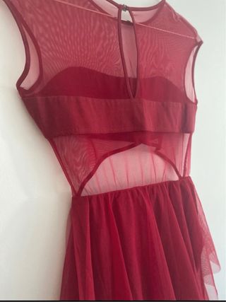 Vestido de danza contemporánea rojo