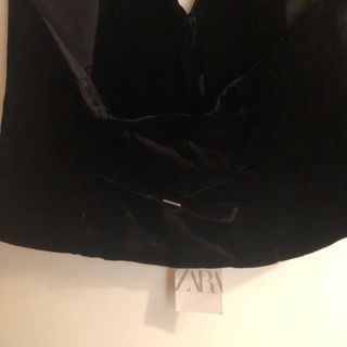 Chaleco Negro Terciopelo Talla L