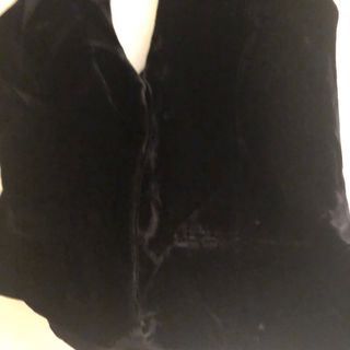 Chaleco Negro Terciopelo Talla L