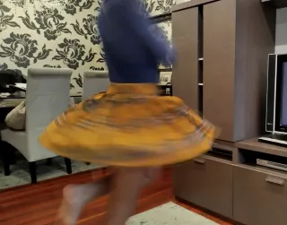 Falda cuadros BERSHKA talla XS