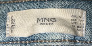 Pantalón pitillo vaquero Mango talla 38