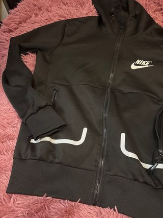 Felpa con cappuccio Nike nera