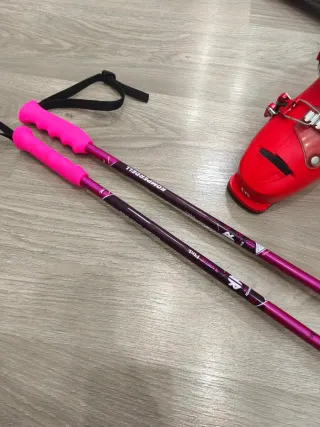 Botas y esquís de esquí