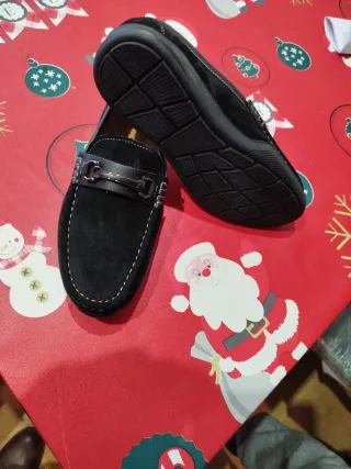 Zapatos Mocasines Negros Piel