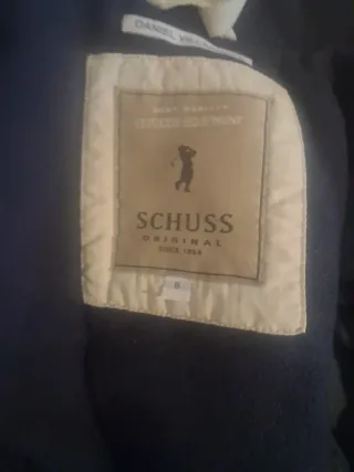 Abrigo azul y naranja Para niños