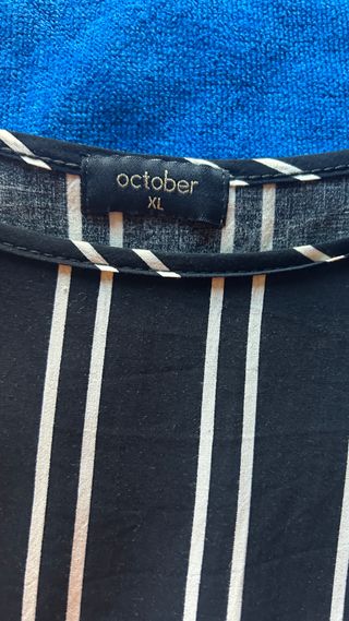 Mono corto de rayas October