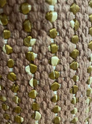 Alfombra Marrón y Beige Poliéster