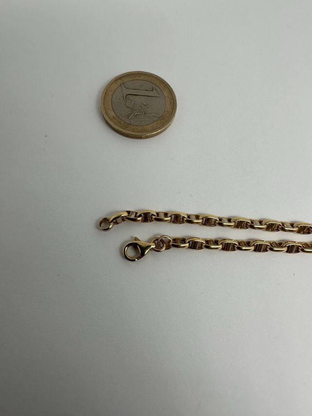 Cadena Doble Barra 60cm Oro 10.10gr