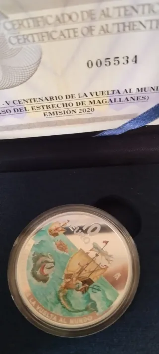 Moneda 10€ España 2020 V Centenario Vuelta al Mund