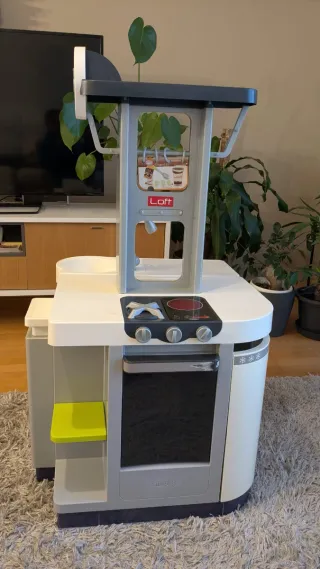 Cocinita Smoby Loft Plegable con muchos accesorios