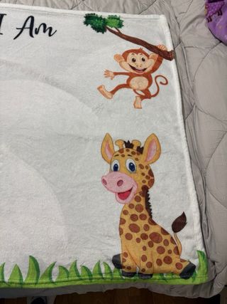 Coperta foto mesi neonato con animali