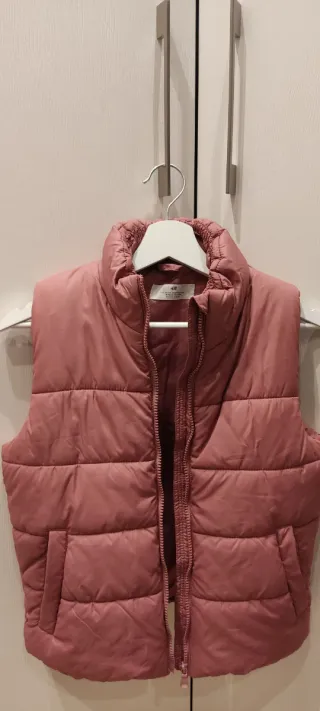 Chaleco acolchado niña rosa