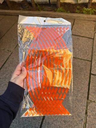 Pegatinas reflectantes naranjas