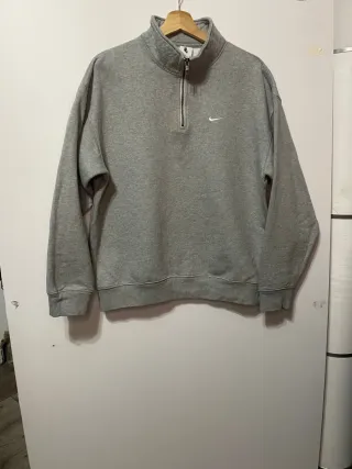 Felpa Nike Grigia Mezza Zip