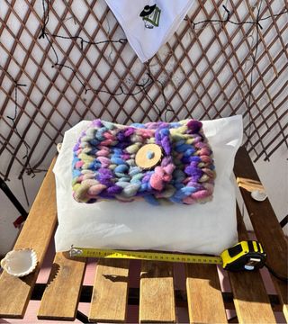 Bufanda preciosa y original tejida a mano