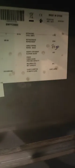 Congelador infrico  Mesa Refrigeración  BMPP 2000