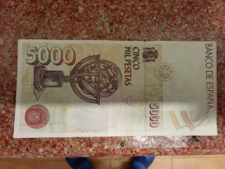 Billete 5000 Pesetas 1992 Cristóbal Colón
