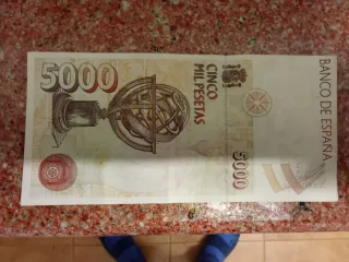 Billete 5000 Pesetas 1992 Cristóbal Colón