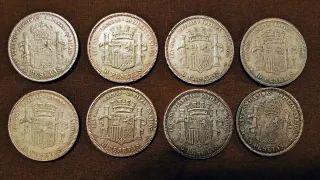 Lote C. 10 Réplicas 5 Pesetas *no plata