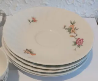 Juego de café Bidasoa porcelana pájaros