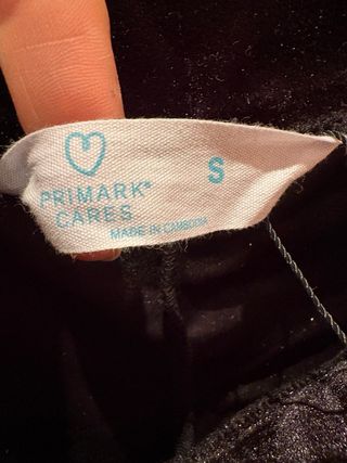 Pantalón negro acampanado terciopelo Talla S