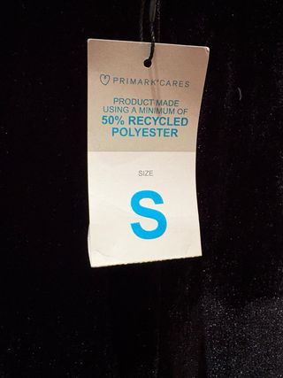 Pantalón negro acampanado terciopelo Talla S