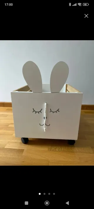 Cajonera Zara Home Blanca con Ruedas