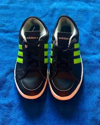 Adidas Neo Zapatillas Negras y Verdes