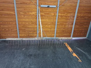 Rastrillo de madera grande para decoración