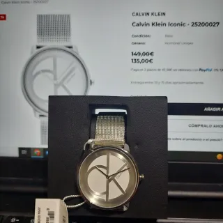 Reloj Calvin Klein Iconic Plata
