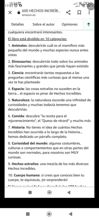 600 Hechos Increíbles Para Mentes Curiosas