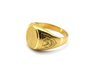 sello oro 18k con onix,circonita t. 25 (20,7 mm)