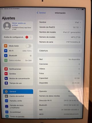 iPad 5a generazione 9.7 32GB bianco