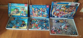 10 Puzzles Patrulla Canina y otros infantiles