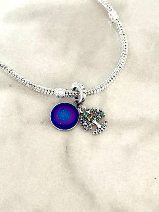 Charm Árbol de la Vida Plata Familia Nuevo